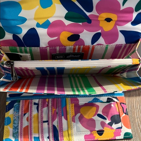 Lug Stroll Wristlet RARE WILDFLOWER BRIGHTS - Picture 4 of 5